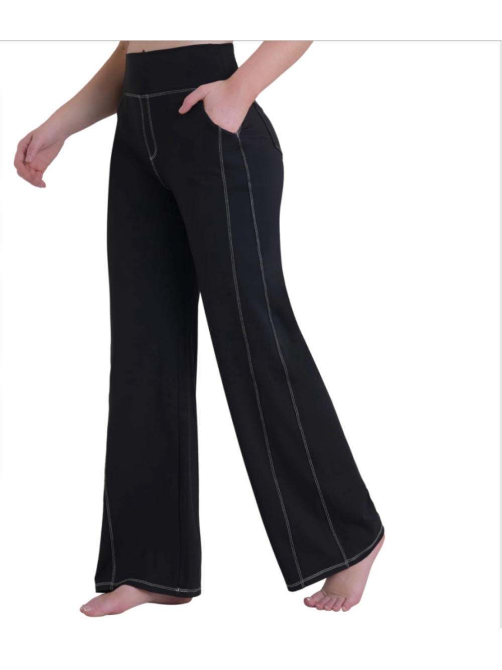 🖤 SUNZEL Wide Leg Yoga Pants • Black • Large • NWT
